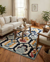 Caribbean Terrace Collection Area Rug -  Dominica Rectangle Ivory  lifestyle 21