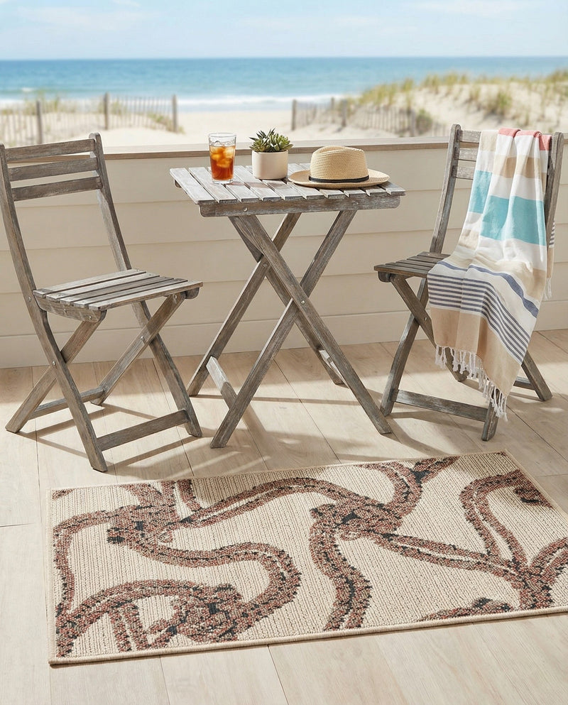 Seaside Haven Rugs Collection Area Rug -  Dunes Rectangle Beige  lifestyle 12