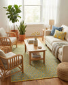 Urban Oasis Rugs Collection Area Rug -  Rooftop (Yellow and Aqua) Rectangle Yellow and Aqua  lifestyle 21