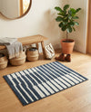 Copenhagen Edge Collection Area Rug -  Vesterbro Rectangle Blue  lifestyle 33