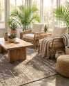 Sahara Sands Collection Area Rug -  Berenice Rectangle Natural and Brown  lifestyle 17