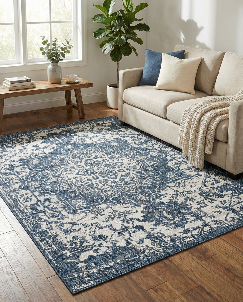 Urban Oasis Rugs Collection Area Rug -  Penthouse (Blue) Rectangle Blue  lifestyle 19