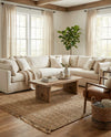 Savannah Jute Collection Area Rug - Seashore Rectangle Natural  lifestyle 21