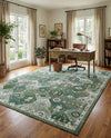 Brighton Terrace Collection Area Rug -  Rottingdean (Green) Rectangle Green  lifestyle 10