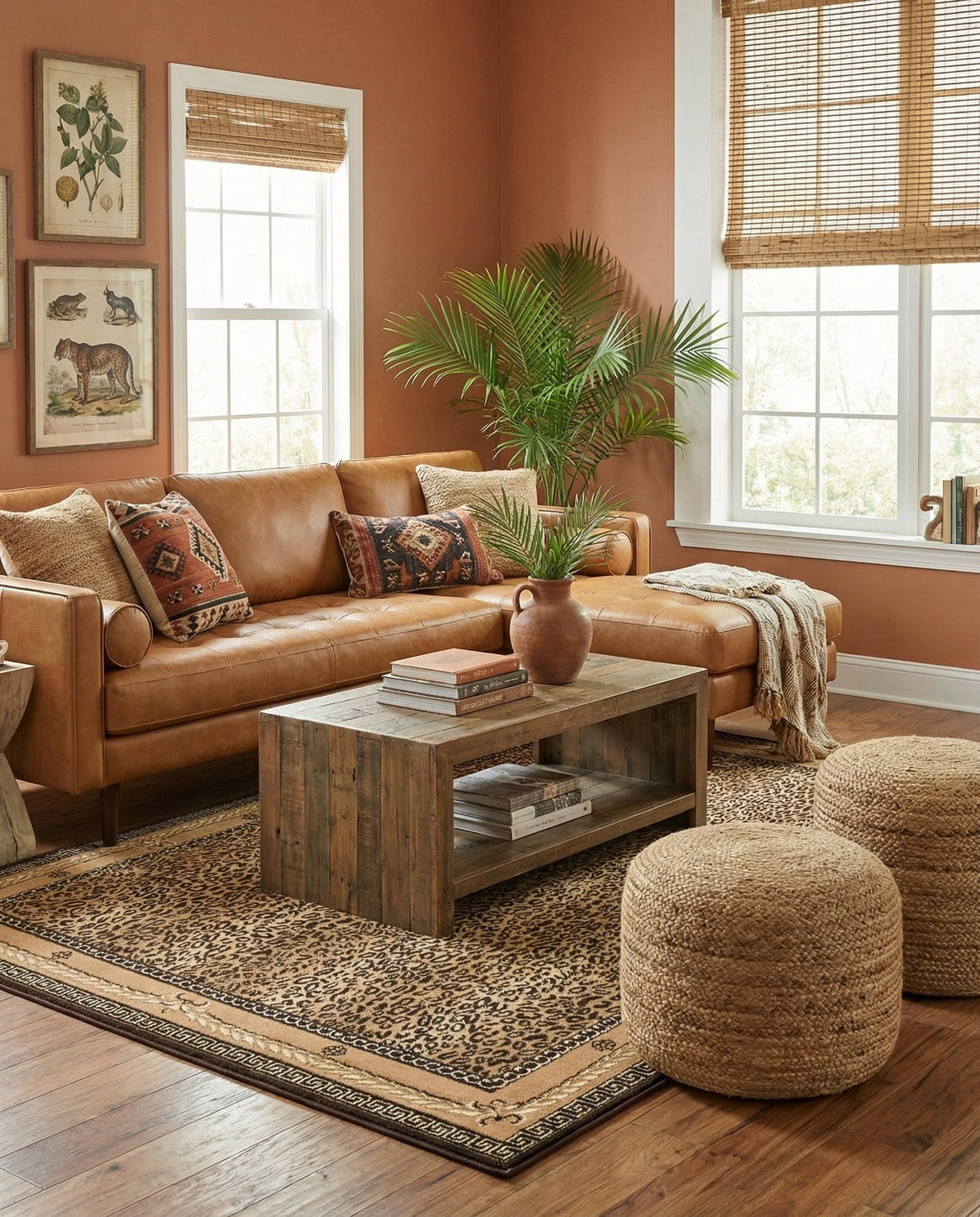 Savannah Sojourn Collection Area Rug -  Limpopo Rectangle Brown  lifestyle 21