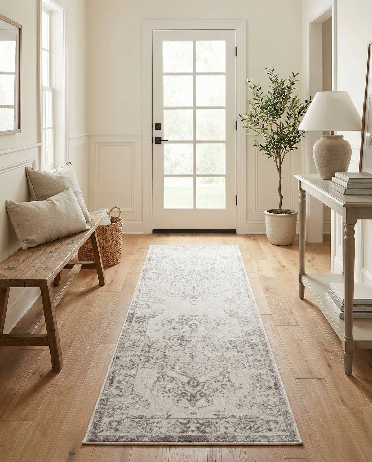 Cambridge Classics Collection Area Rug -  Magdalene (Ivory) Runner Ivory  lifestyle 83