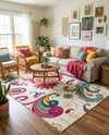 Marrakesh Elegance Collection Area Rug -  Beni Rectangle Cream  lifestyle 11
