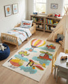 Wonder Tykes Collection Area Rug -  Splatter Rectangle Multi  lifestyle 11