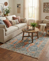 Seville Stripes Collection Area Rug -  Granada (Brick Red) Rectangle Brick Red  lifestyle 15