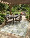 Seaside Blooms Collection Area Rug -  Serene Rectangle Green  lifestyle 23