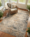 Coastal Manor Collection Area Rug -  Oceanfront Rectangle Blue Beige  lifestyle 7