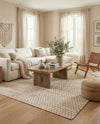 Osian Looms Collection Area Rug - Mumbai Rectangle White  lifestyle 21