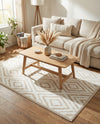 Sanctuary Retreat Collection Area Rug -  Oasis Rectangle Snow White  lifestyle 25