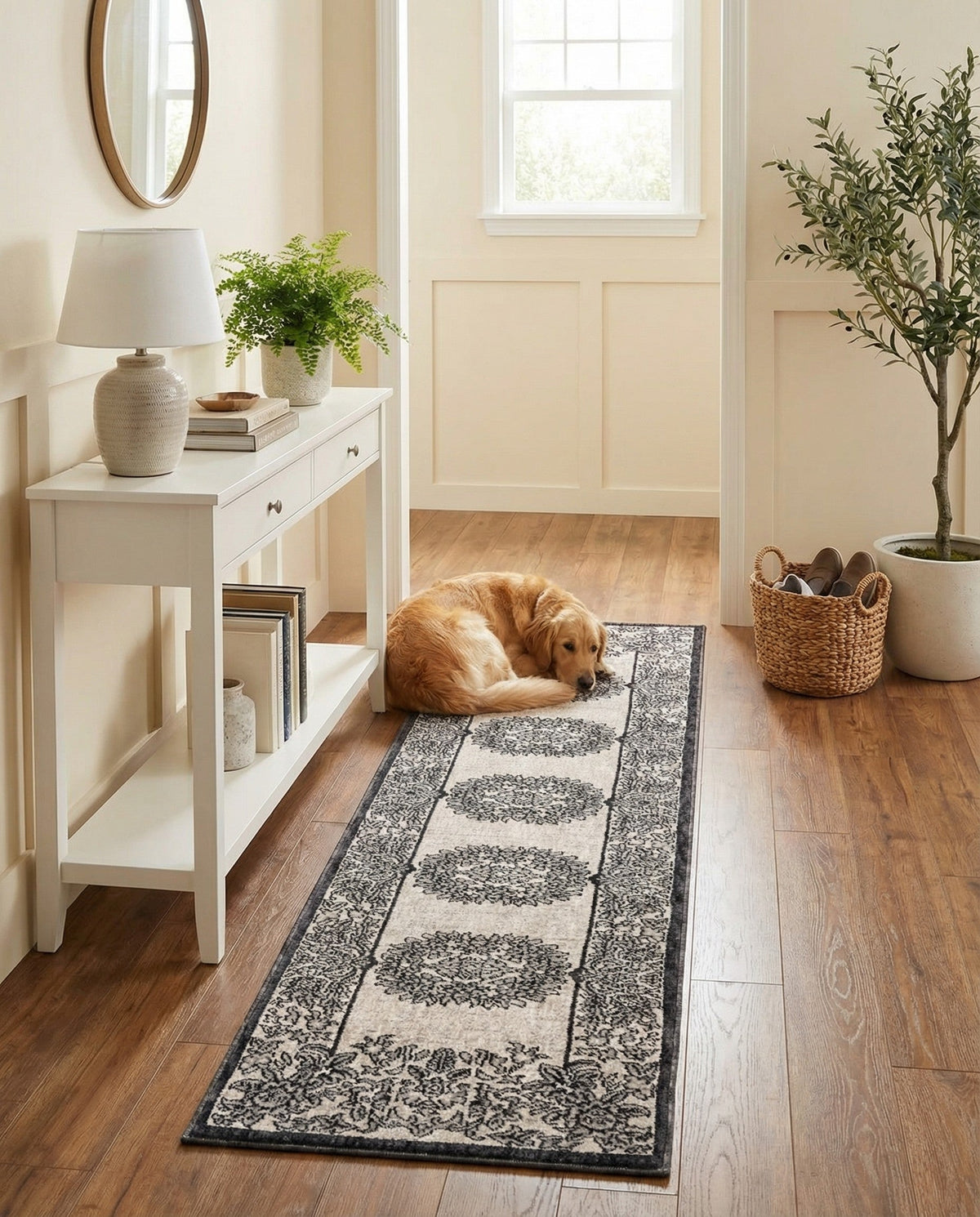 Heritage Harbor Collection Area Rug -  Seabreeze Runner Ivory  lifestyle 181