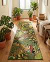Seaside Blooms Collection Area Rug -  Sorrento Runner Green  lifestyle 50