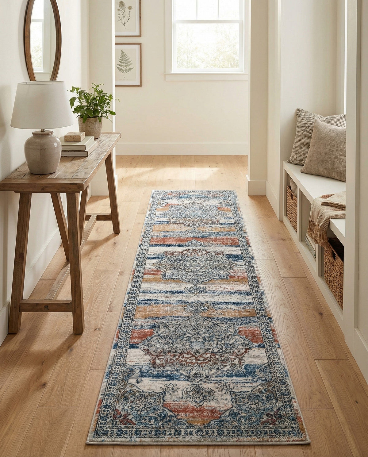 Mykonos Manor Collection Area Rug -  Tinos (Multi) Runner Multi  lifestyle 42