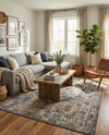 Patio Heritage Collection Area Rug -  Augusta (Charcoal) Rectangle Charcoal  lifestyle 19