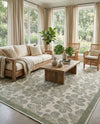 Coastal Terrace Collection Area Rug -  Marina Rectangle Ivory and Beige  lifestyle 19