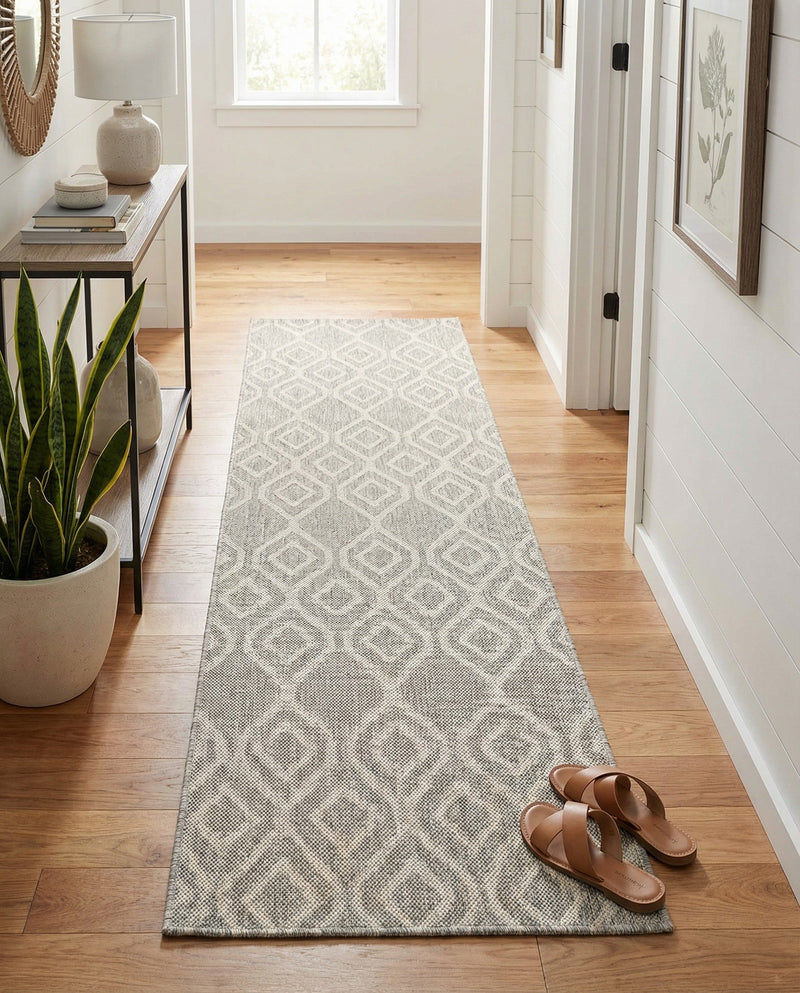 Urban Oasis Rugs Collection Area Rug -  Boulevard (Gray Cream) Runner Gray Cream  lifestyle 46