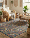 Coastal Terrace Collection Area Rug -  Lagoon Rectangle Multi  lifestyle 10