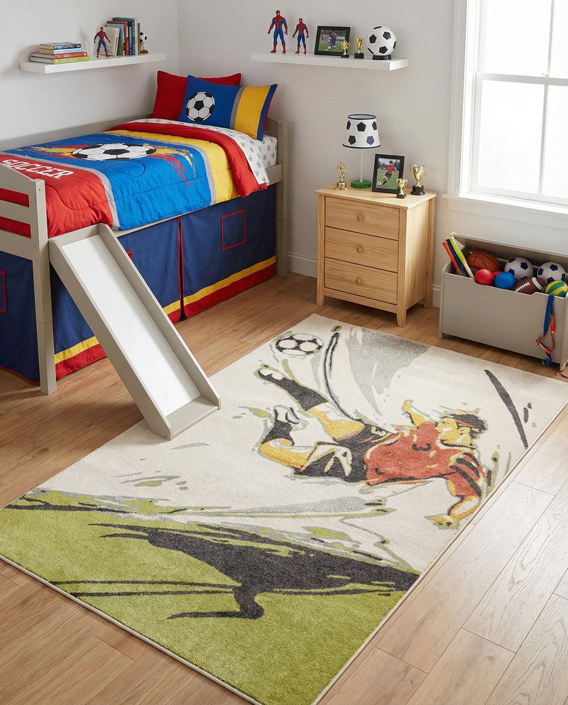 Wonder Tykes Collection Area Rug -  Mirage Rectangle Gray  lifestyle 9
