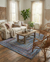 Woven Udaipur Collection Area Rug - Sahara Rectangle Blue and Multi  lifestyle 3