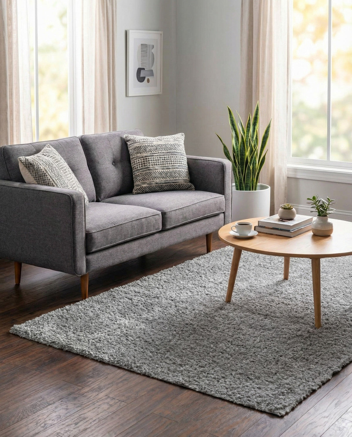 Alpine Plush Collection Area Rug -  Cortina (Sterling) Rectangle Sterling  lifestyle 8
