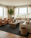 Coastal Haven Jute Collection Area Rug - Malibu Rectangle Midnight Denim Blue  lifestyle 9