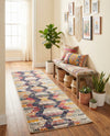 Colorburst Oasis Collection Area Rug -  Mirage Runner Multi  lifestyle 57