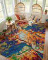 Caribbean Cove Collection Area Rug -  Bequia Rectangle Multi  lifestyle 16