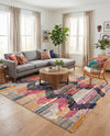 Colorburst Oasis Collection Area Rug -  Mirage Square Multi  lifestyle 74