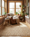 Savannah Weave Collection Area Rug - Serengeti Rectangle Natural  lifestyle 52