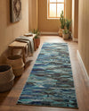 Sedona Vista Collection Area Rug -  Yucca Runner Blue  lifestyle 64
