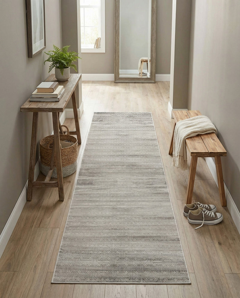 Metro Heights Collection Area Rug -  Hamilton Runner Gray  lifestyle 72