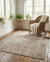 Coastal Manor Collection Area Rug -  Marina Rectangle Beige  lifestyle 27