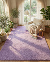 Plush Oasis Collection Area Rug - Serenity (Lilac) Rectangle Lilac  lifestyle 16