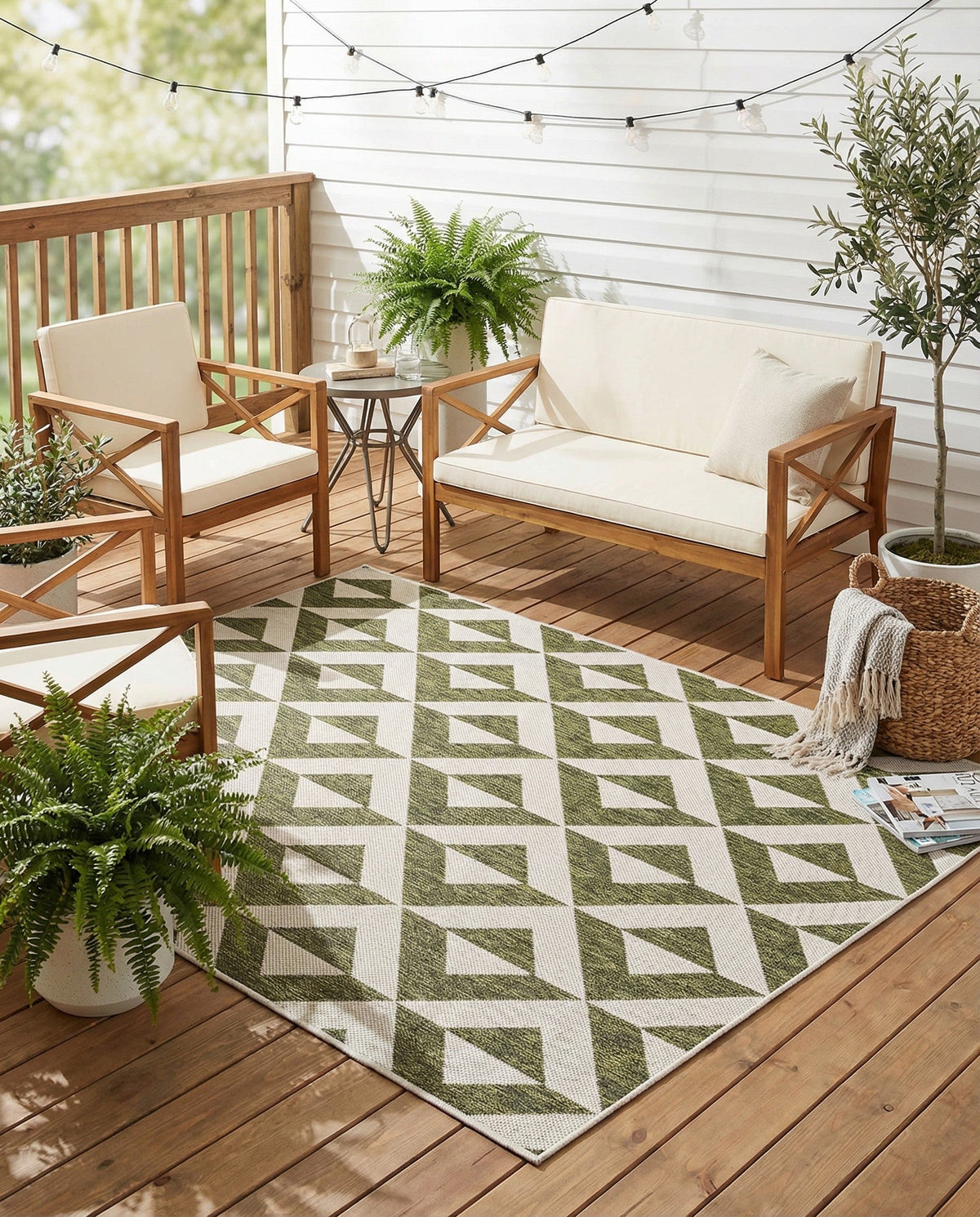 Urban Oasis Rugs Collection Area Rug -  Highrise (Green) Rectangle Green  lifestyle 18