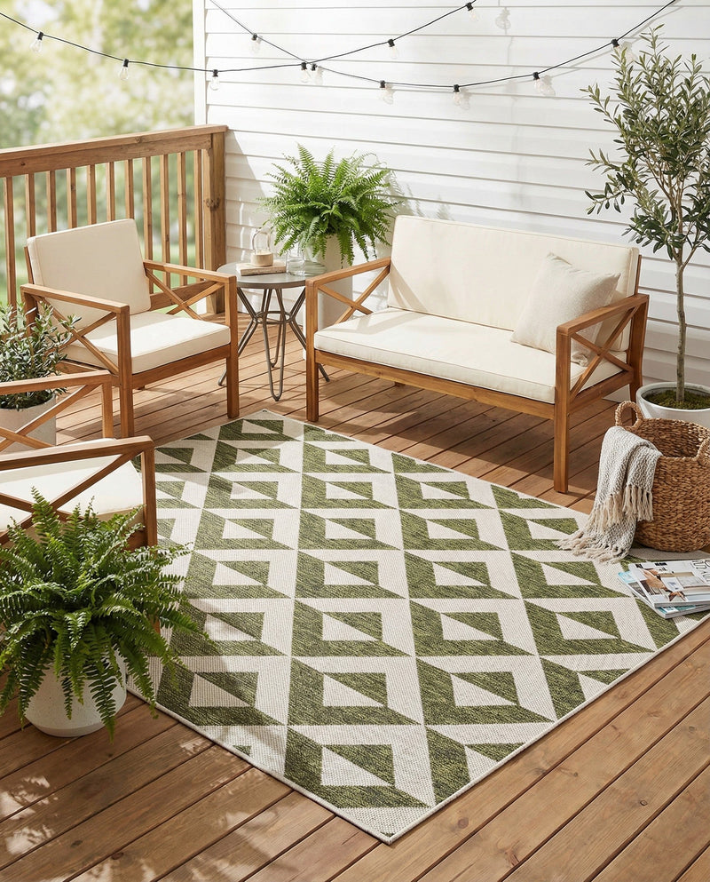 Urban Oasis Rugs Collection Area Rug -  Highrise (Green) Rectangle Green  lifestyle 18
