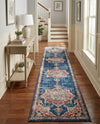 Eden Oasis Collection Area Rug -  Tranquility (Dark Blue) Runner Dark Blue  lifestyle 79