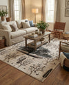 Coastal Haven Collection Area Rug -  Coastline Rectangle Beige  lifestyle 19