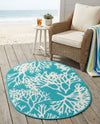 Seaside Haven Rugs Collection Area Rug -  Seaside Oval Teal  lifestyle 52