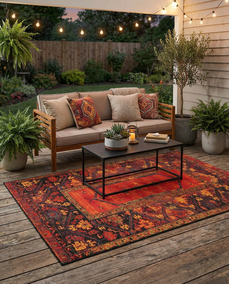 Safari Escape Rugs Collection Area Rug - Serengeti Rectangle Multi  lifestyle 36