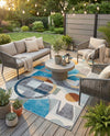 Urban Terrace Collection Area Rug -  Loggia Rectangle Multi  lifestyle 15