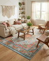 Caribbean Breeze Collection Area Rug -  Floriana Rectangle Light Blue  lifestyle 7
