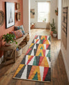 Thar Cotton Collection Area Rug -  Kannur Runner Multi  lifestyle 26