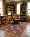 Heritage Elegance Collection Area Rug -  Himeji Rectangle Black  lifestyle 44