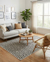 Urban Oasis Rugs Collection Area Rug -  Rooftop (Charcoal Gray) Rectangle Charcoal Gray  lifestyle 24