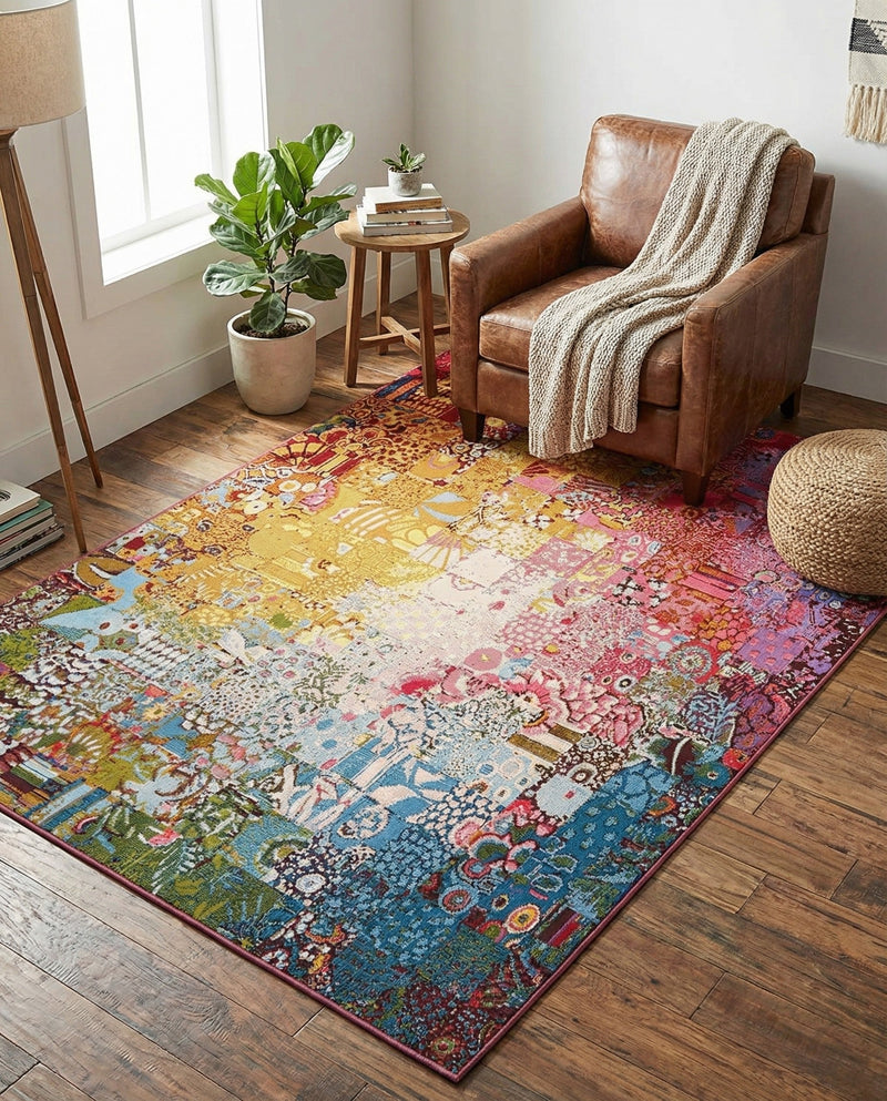 Urban Terrace Collection Area Rug -  Terrace Rectangle Multi  lifestyle 11