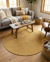 Seaside Serenity Collection Area Rug - Veranda (Corn Harvest Yellow) Round Corn Harvest Yellow  lifestyle 71