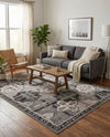 Horizon Collection Area Rug - Dawn Rectangle Gray  lifestyle 20